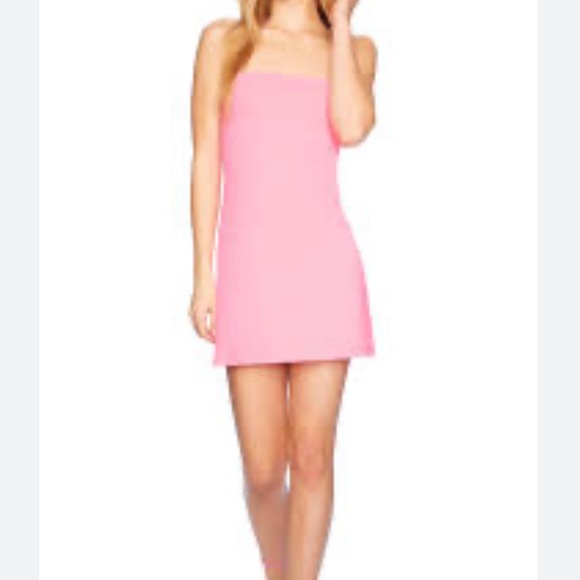 Susana Monaco pink diamond halter dress - Picture 1 of 3